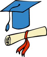 Moving Up Ceremony Clipart.