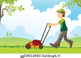 Mowing The Lawn Clip Art.