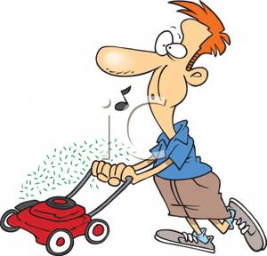 Yard Mowing Clipart.