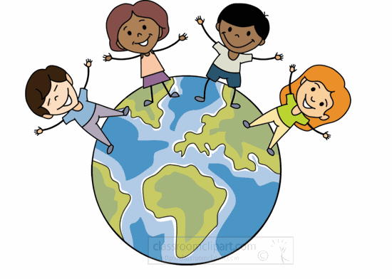 Multicultural Students Clipart.