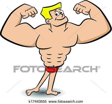Muscle man Clipart.