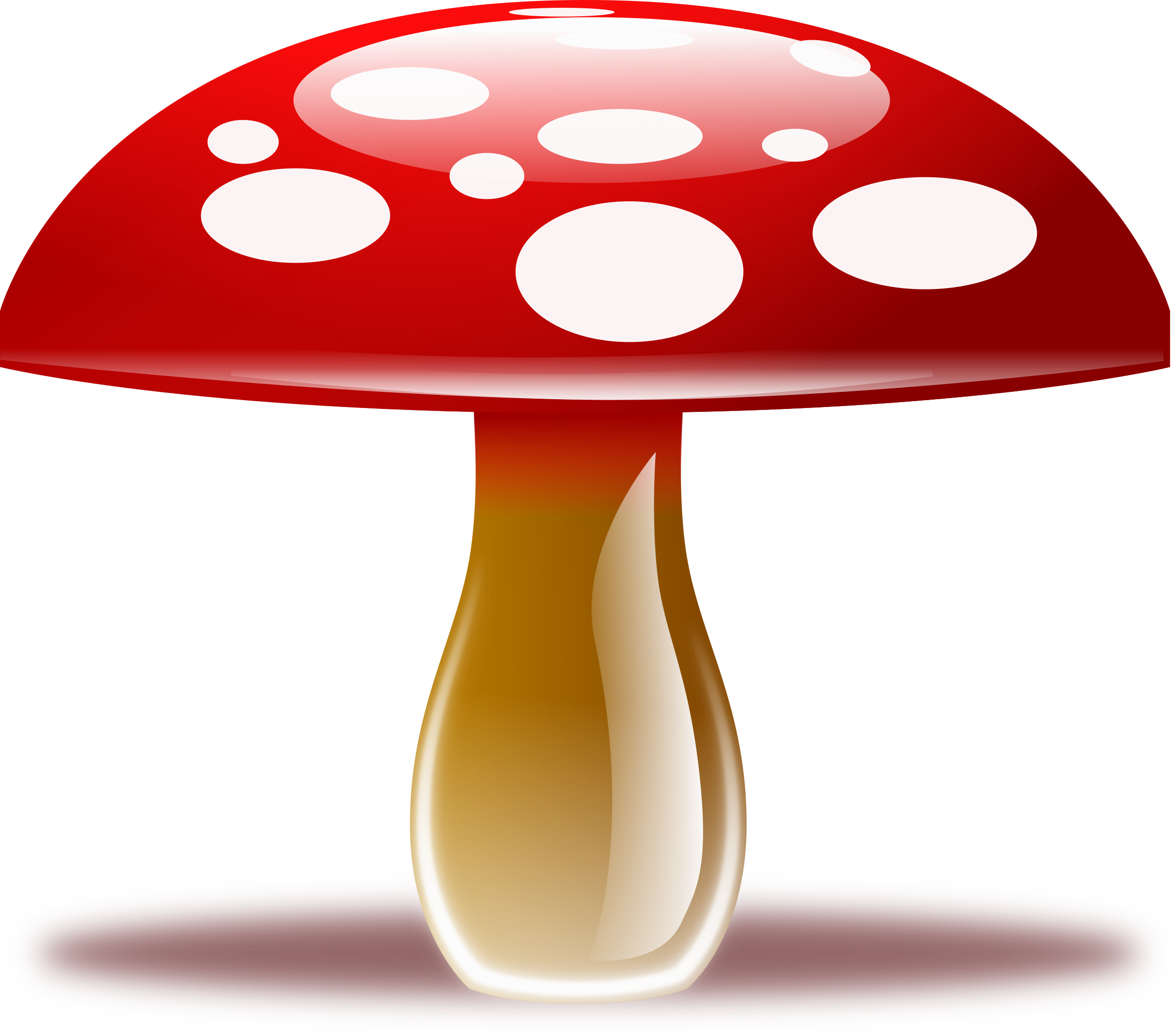 Red mushroom png clipart #42888.