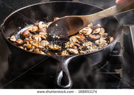 Cast Iron Pans Stock Images, Royalty.
