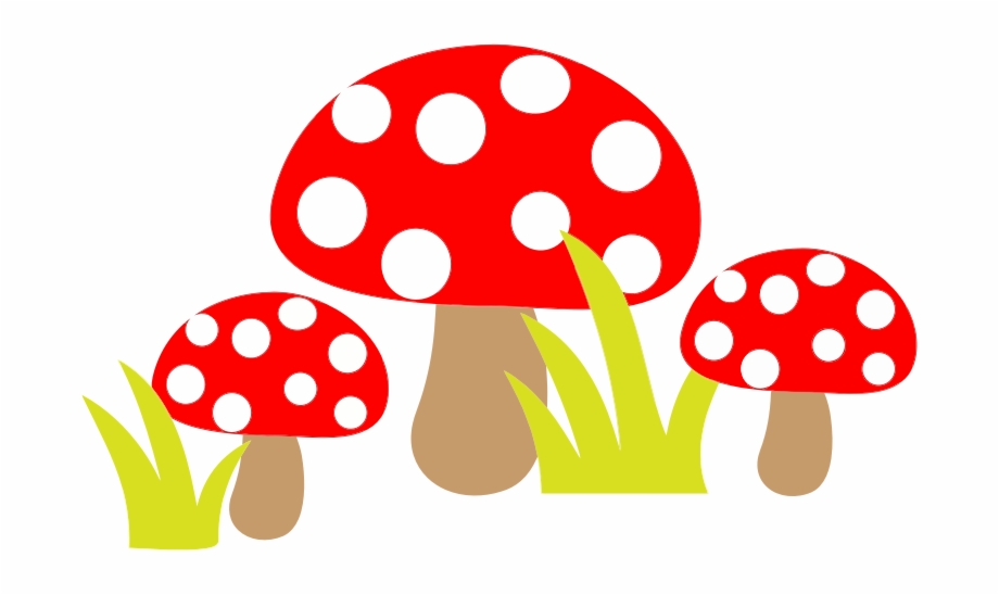 Free Simple Cartoon Mushrooms.