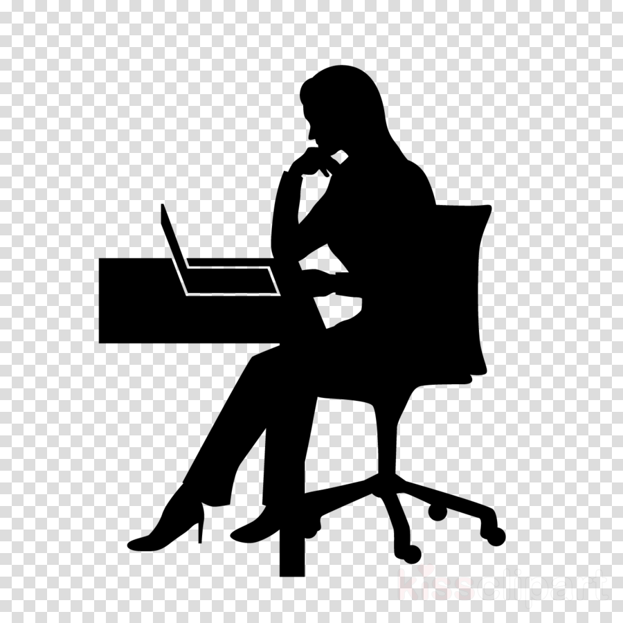 sitting silhouette musician music line clipart.