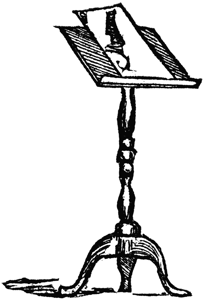 Music stand clipart.