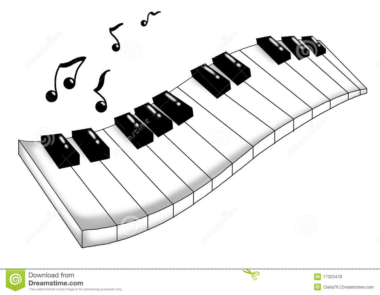 Music Keyboard Clipart.