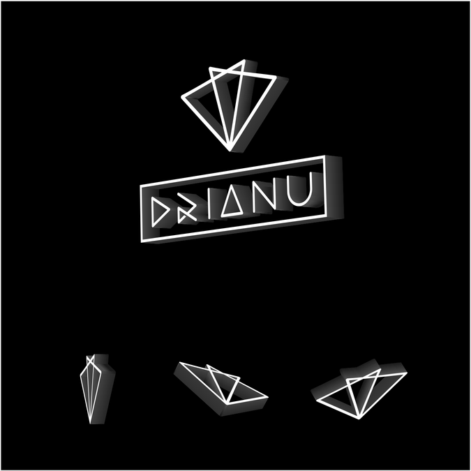 Musician Logo, icon for brand *Drianu*.