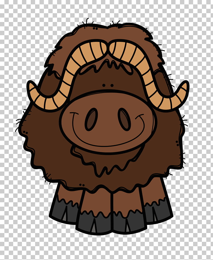 Snout Character Fiction , Musk Ox PNG clipart.