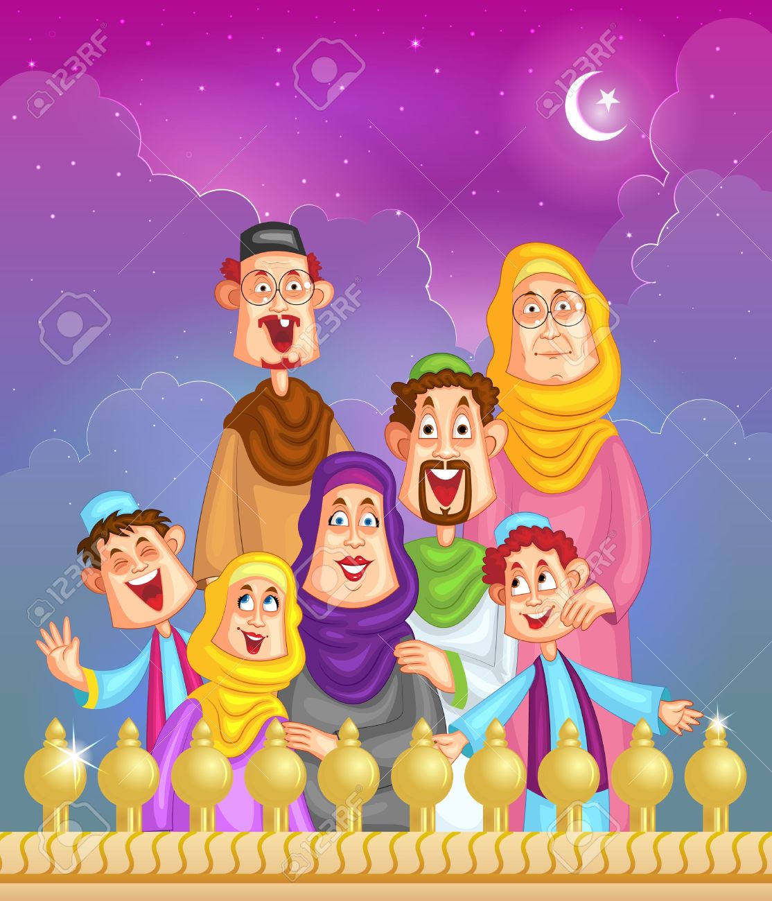 1,422 Muslim Family Cliparts, Stock Vector And Royalty Free Muslim.