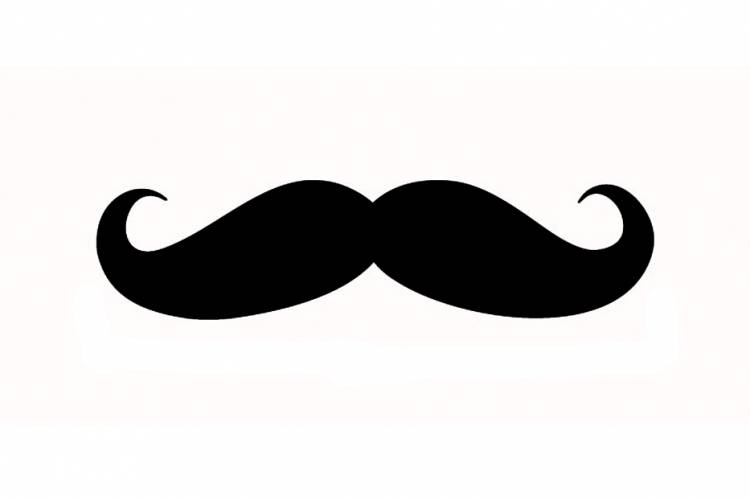 Handlebar Mustache Clipart.