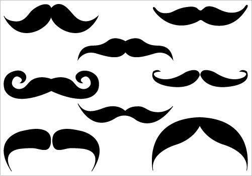 Mustache Silhouette Clip Art.