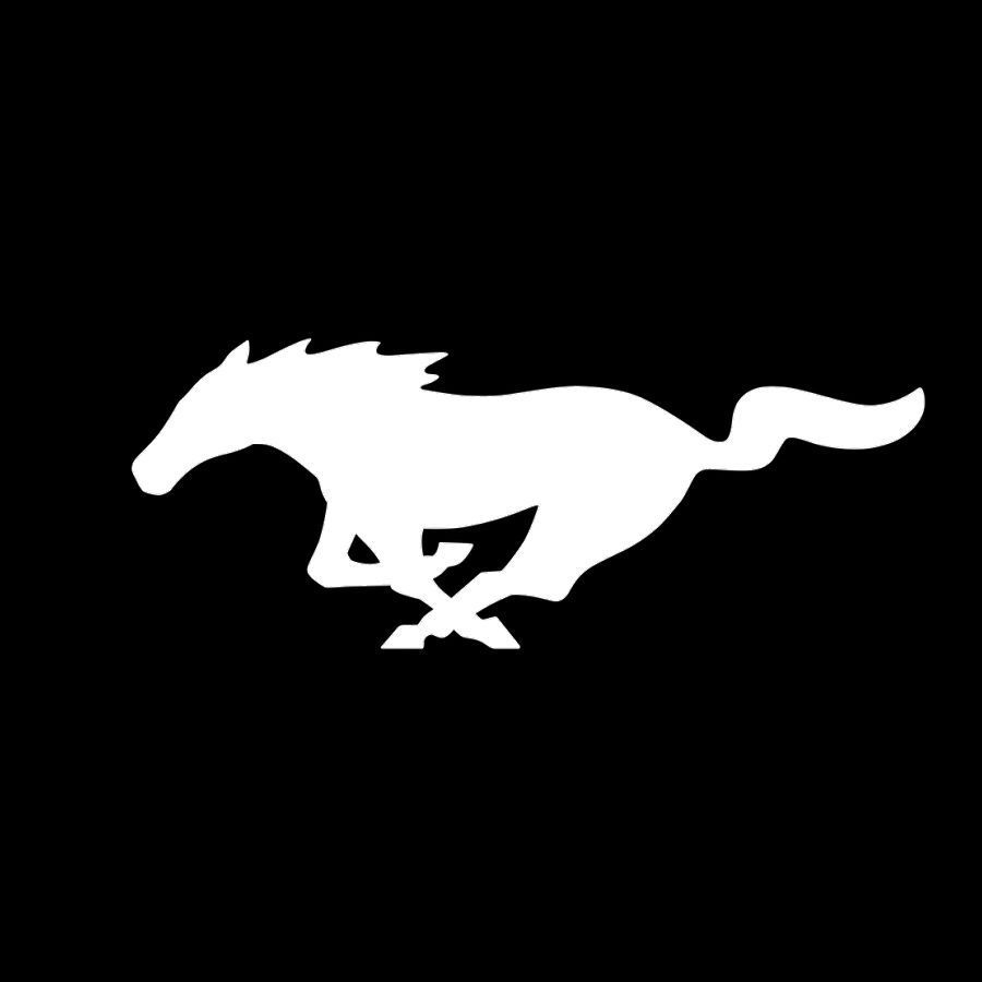Mustang Logo Vinyl Decal Sticker 5.0 gt horse classic ford.