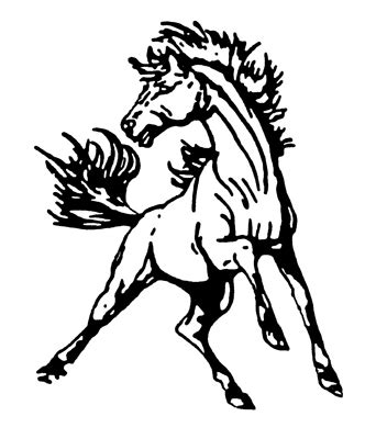Mustang mascot Logos.