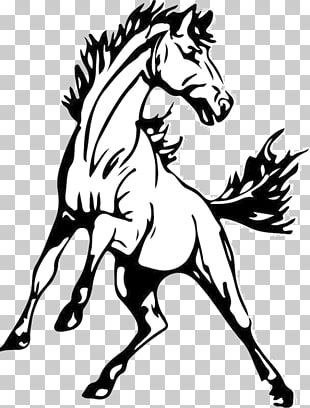 Mustang Mascot Logo.