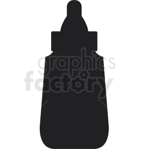 mustard bottle silhouette clipart. Royalty.