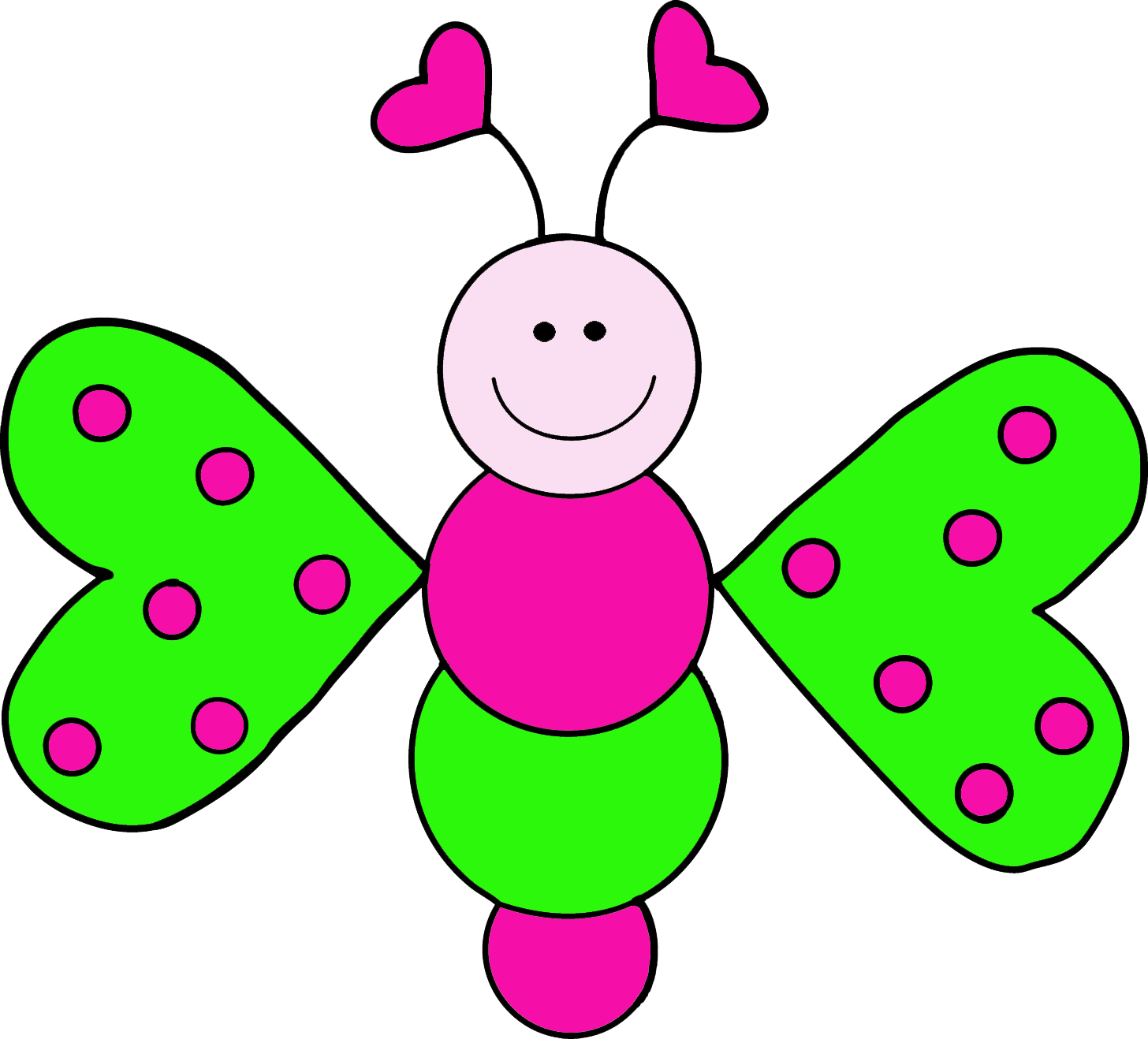 pink butterfly clip art.