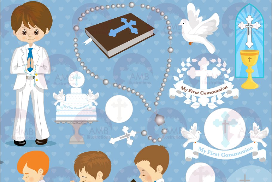 First Communion Clipart AMB.