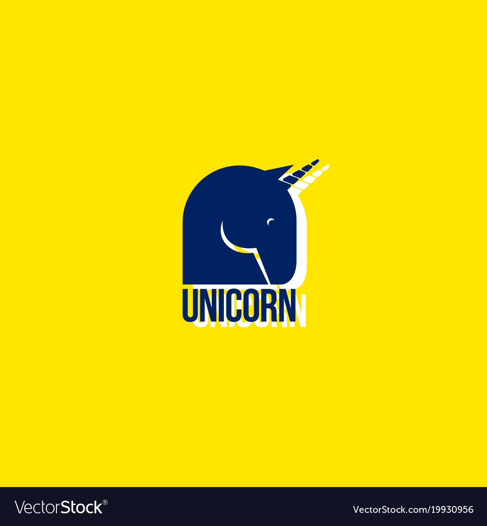 Unicorn logo emblem myth fantasy magic.