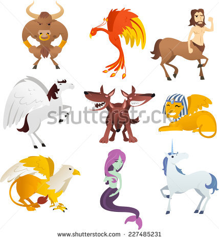 Mythical Creatures Stock Images, Royalty.