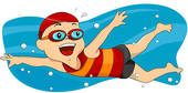 Stock Illustration of Boy swimming k3981246.