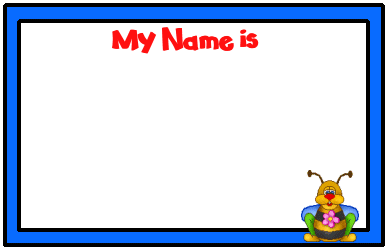 Name badge clipart.