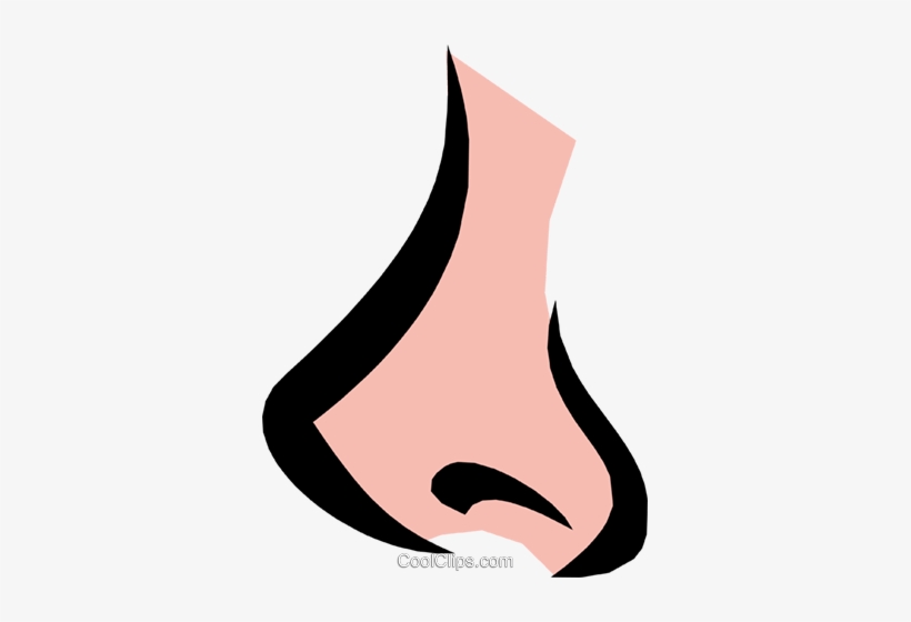 Nose Royalty Free Vector Clip Art Illustration.