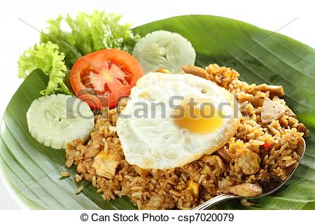 Stock Photographs of Asian food, Fried Rice.