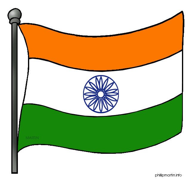Indian national flag clipart.