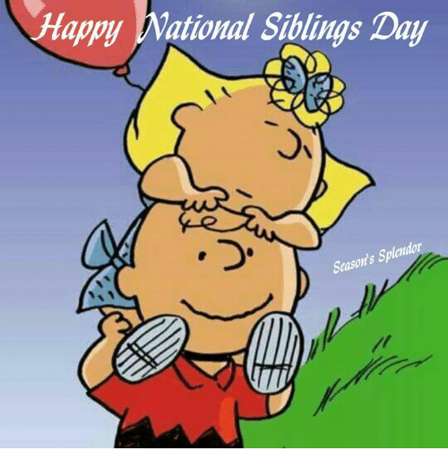 Happy National Siblings Day Season.
