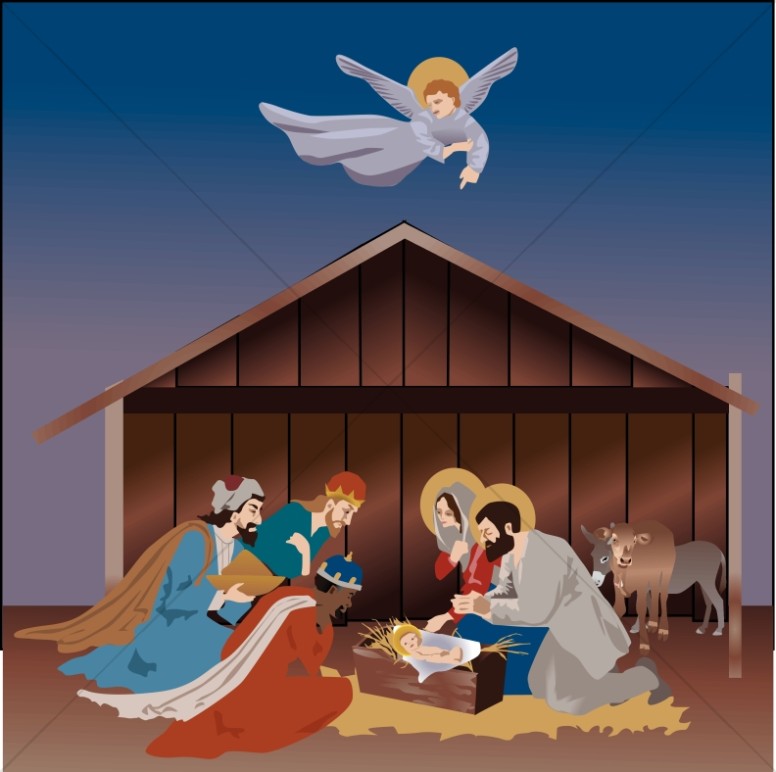 Christmas Nativity Scene.