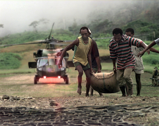 Management of natural disasters in PNG.