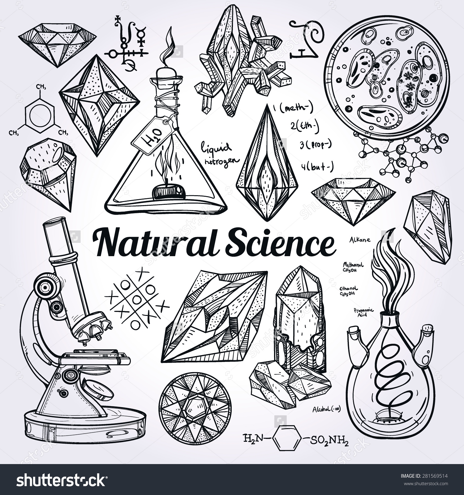 Natural science clipart.