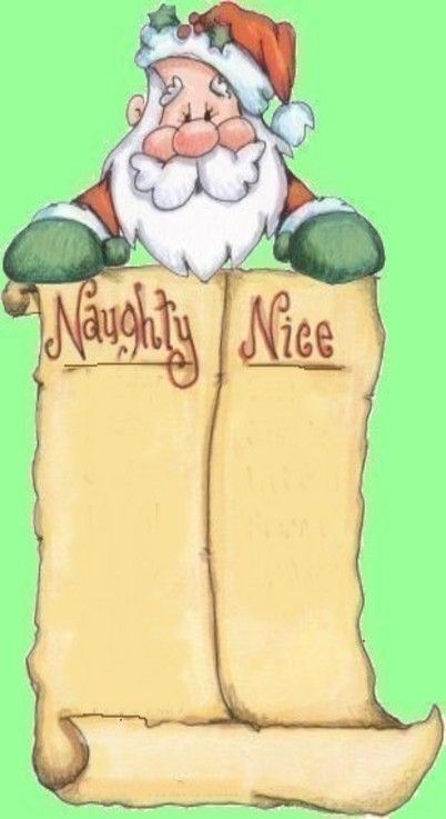 naughty and nice list santa.