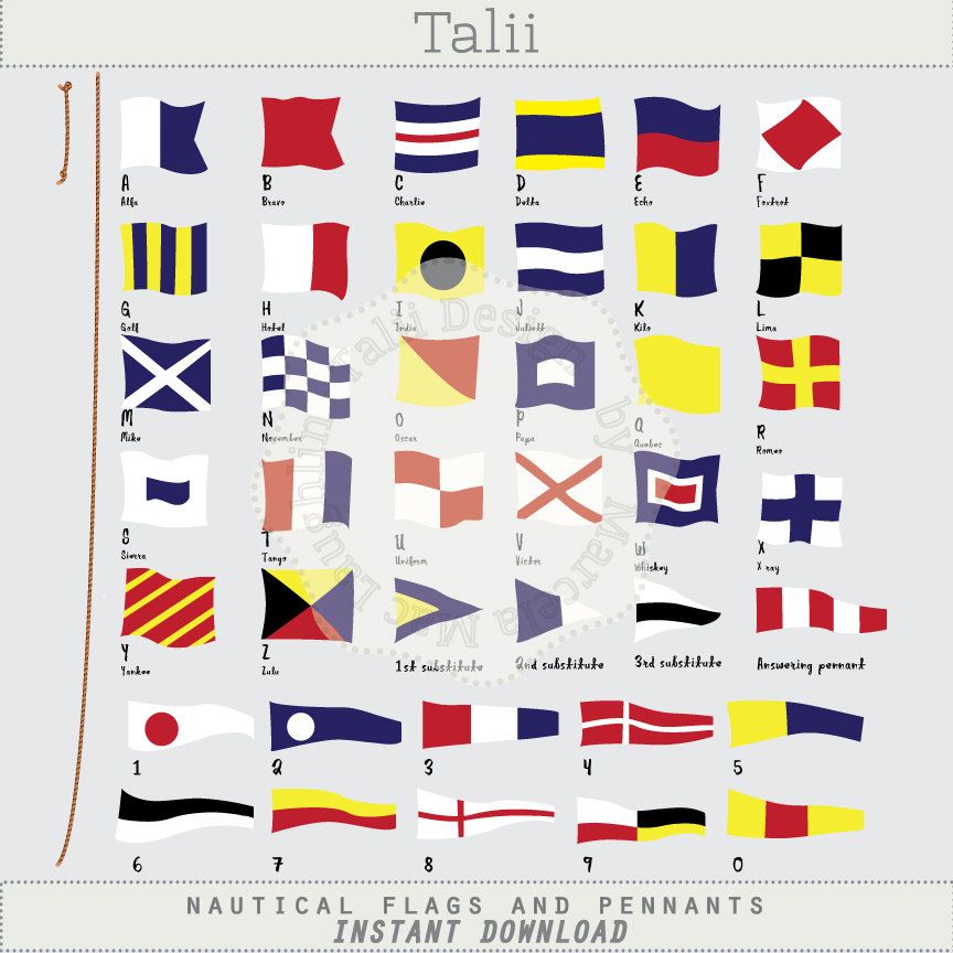 Nautical Flags and Pennants NAUTICAL CLIPART.
