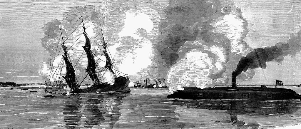 First naval battle.