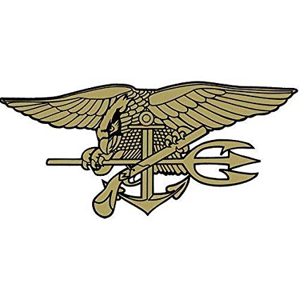 Navy Seals Trident Clear Decal.