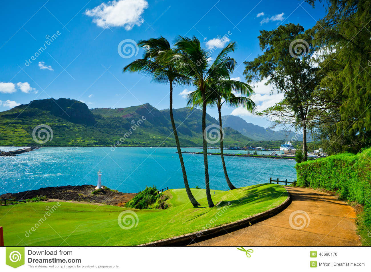 Nawiliwili, Kauai Island, Hawaii, USA Stock Photo.