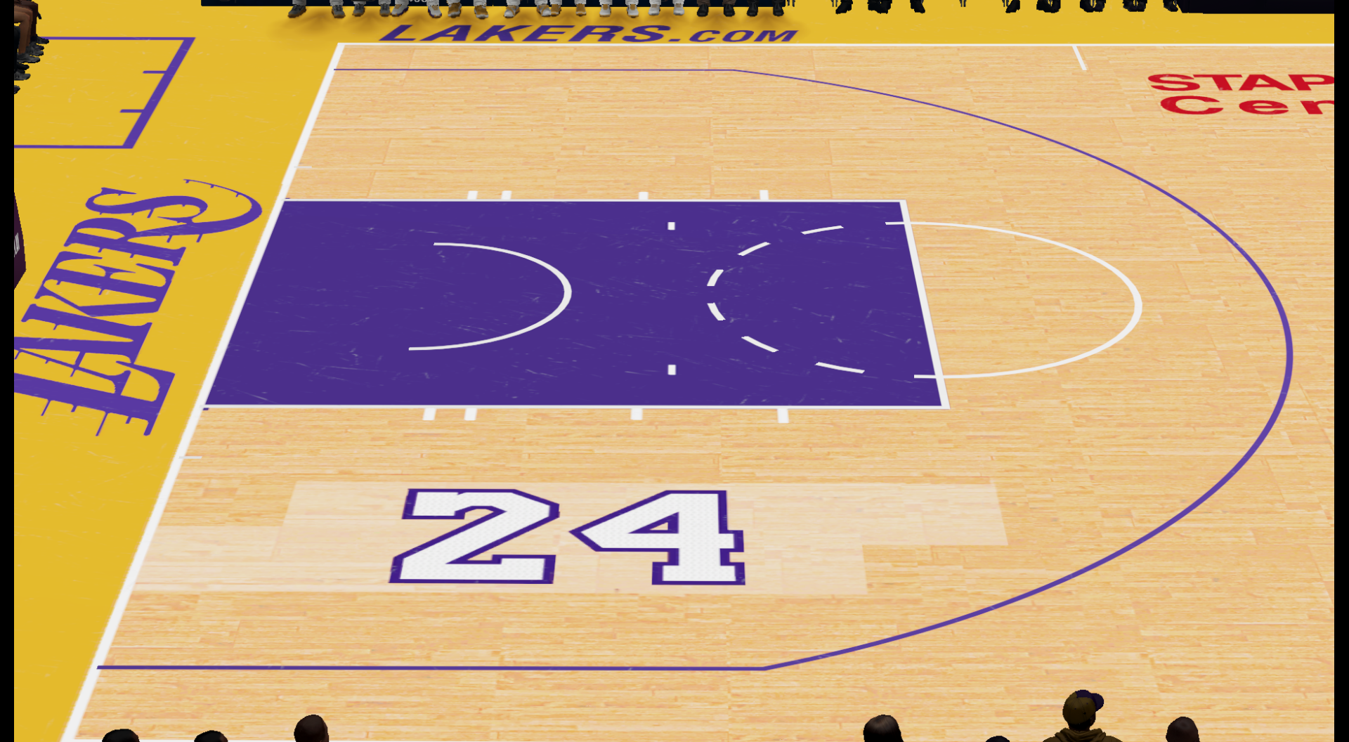 Playoffs Logo on the Court : nba.