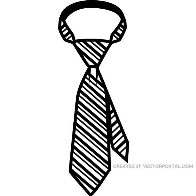 Black And White Tie Clipart.