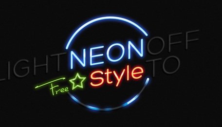 Psd Neon Text Effect Photoshop Clipart Picture Free Download.