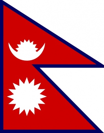 Nepal Flag Clipart.