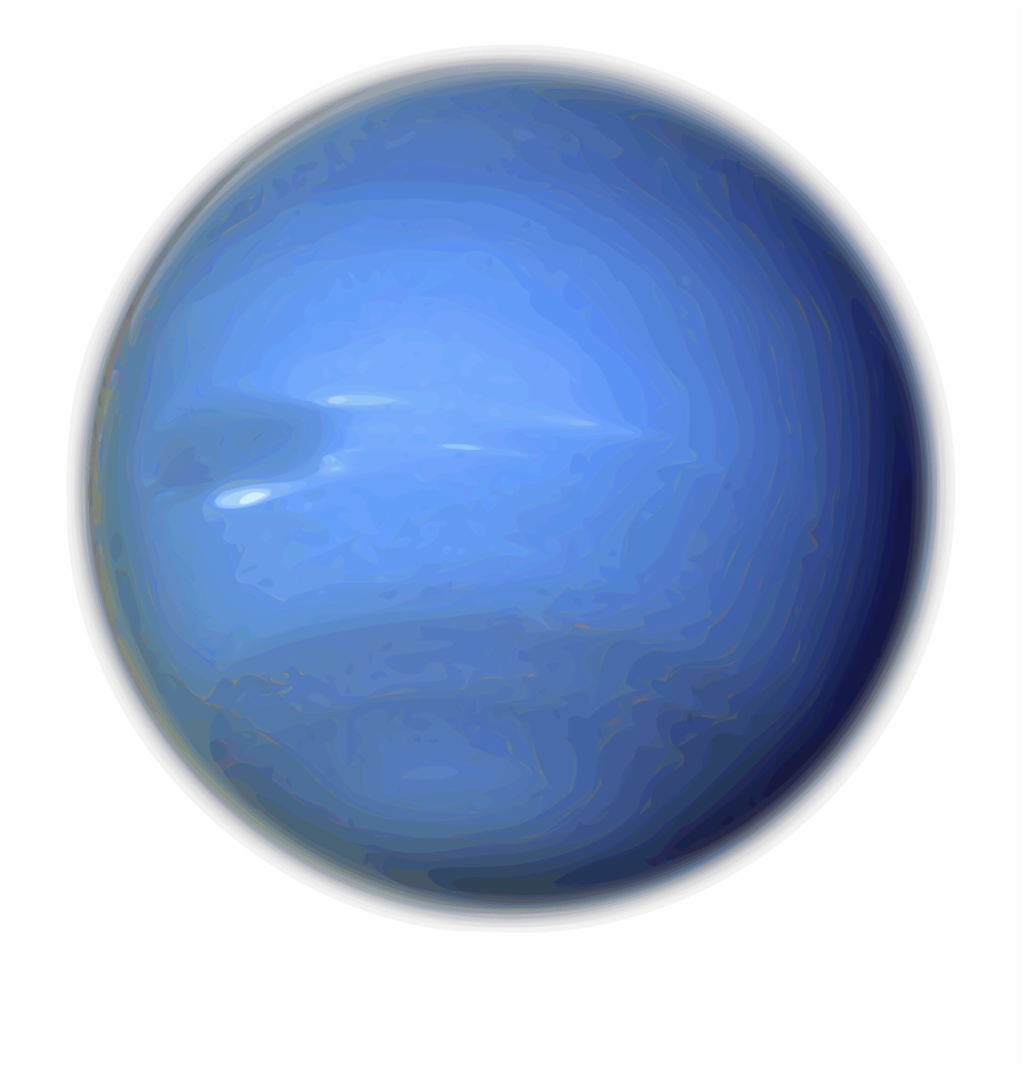 Neptune Solar System Planet Png Image.