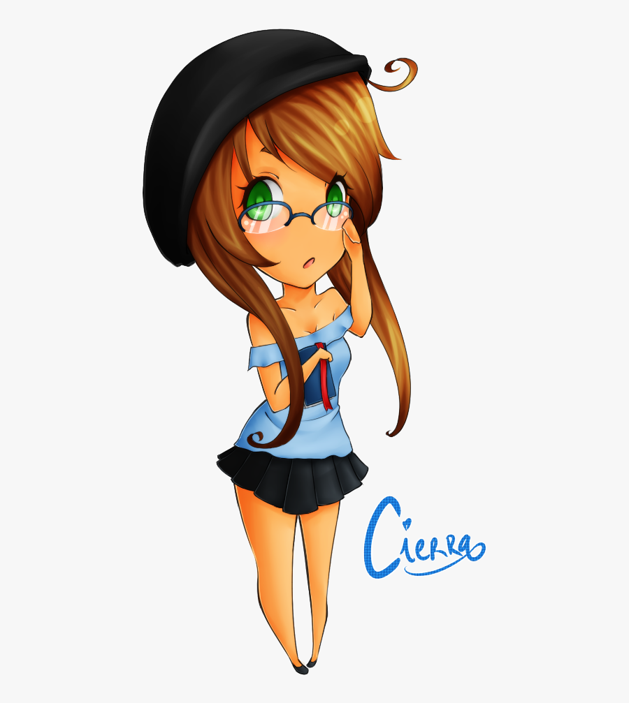 Cute Cartoon Nerd Girl , Free Transparent Clipart.