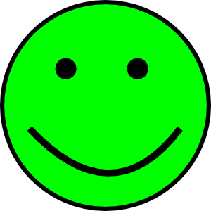 Neutral smiley face clip art.