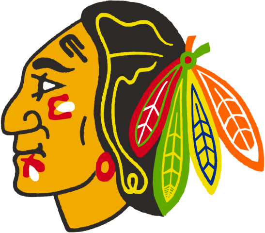 Chicago Blackhawks Logo History.