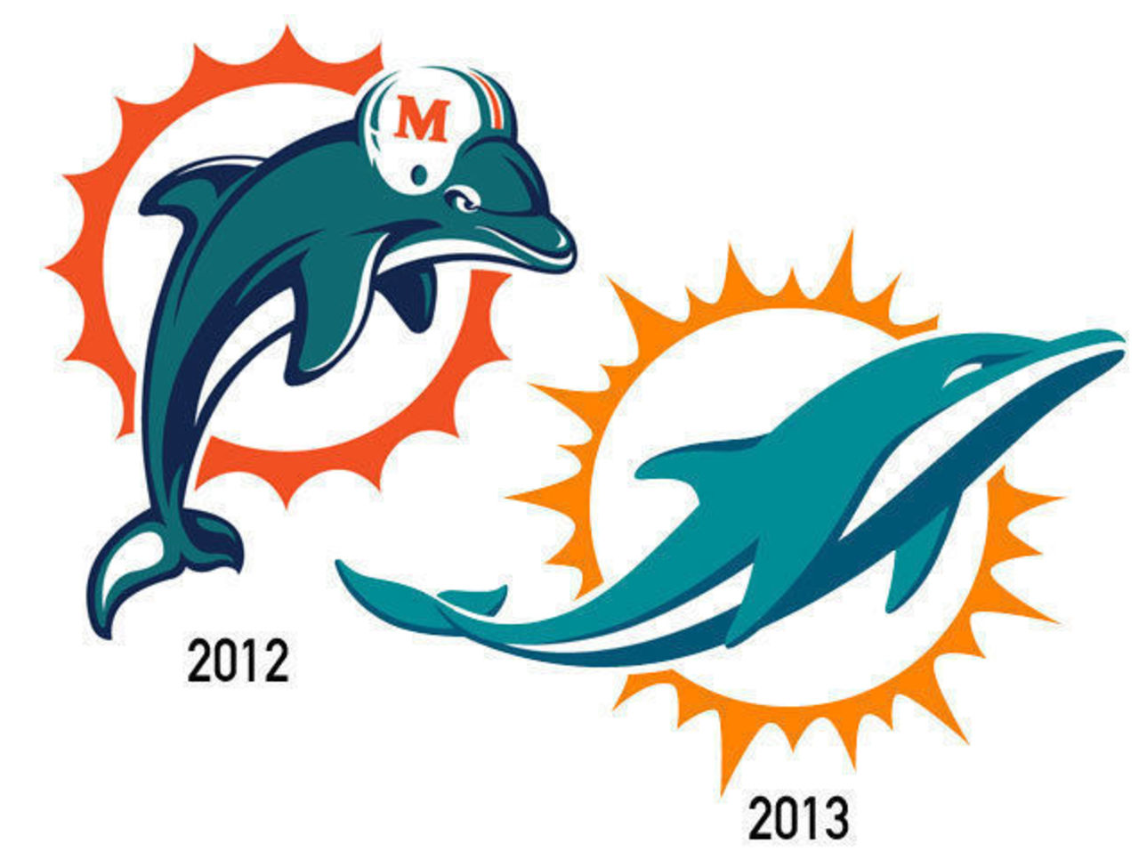 Miami Dolphins New Logo Free SVG Files