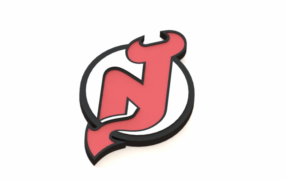 New Jersey Devils Logo 3d Print.