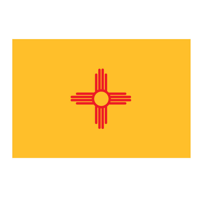 New Mexico vector flag.
