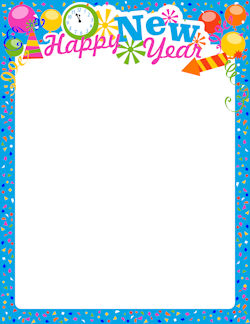 New Year\'s Eve Border.